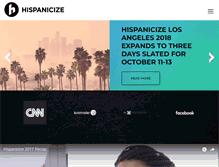 Tablet Screenshot of hispanicizeevent.com